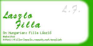 laszlo filla business card